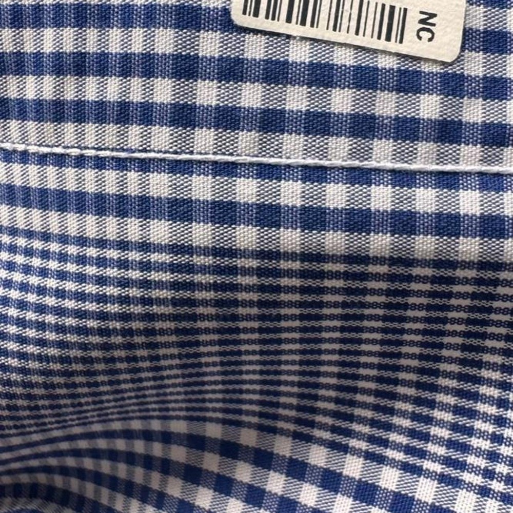 Brooks Brothers Regent Non-Iron Blue White Check Checkered Dress Shirt 16-34 - Picture 5 of 6
